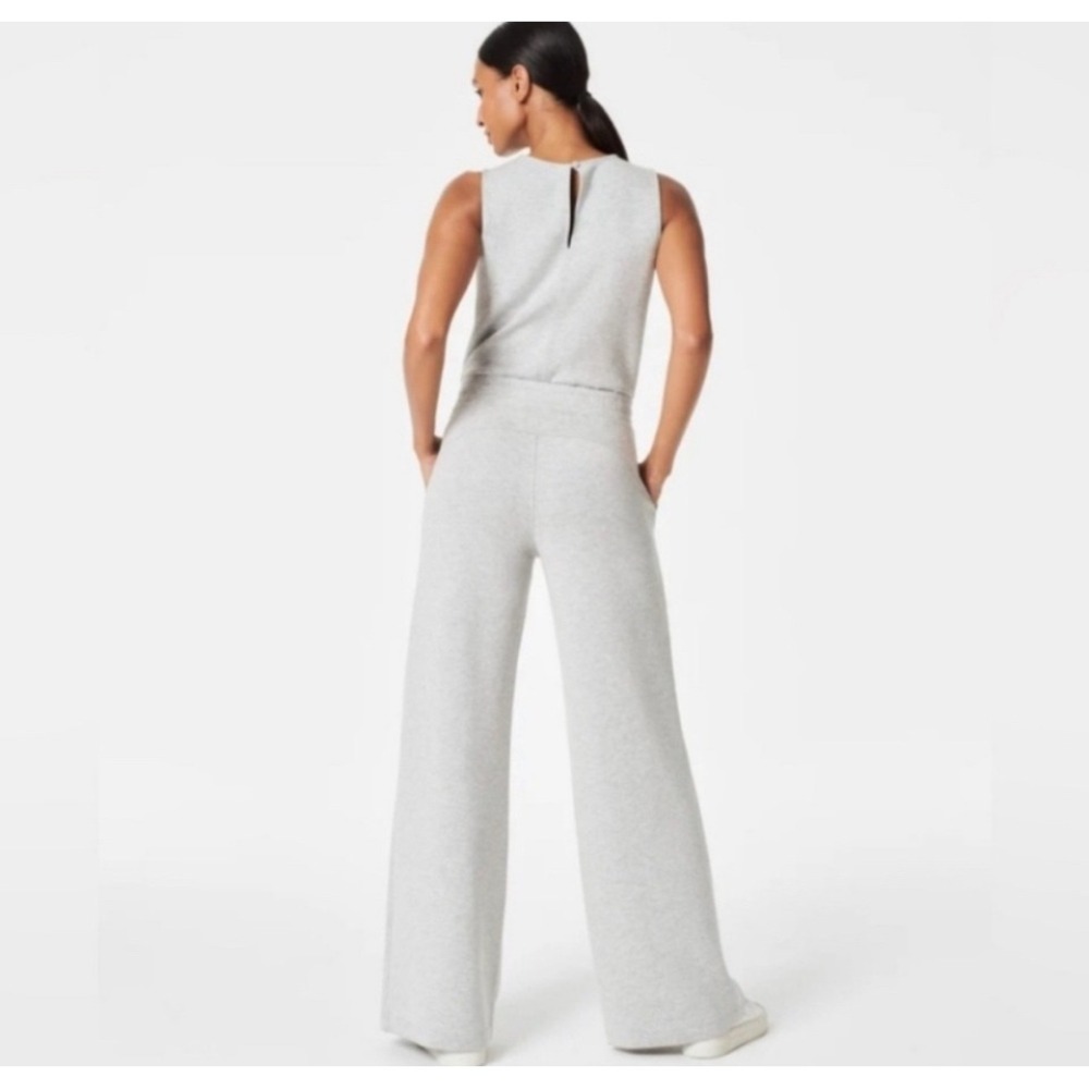 Spanx tan airessentials Size M wide leg Jumpsuit - Picture 2 of 15